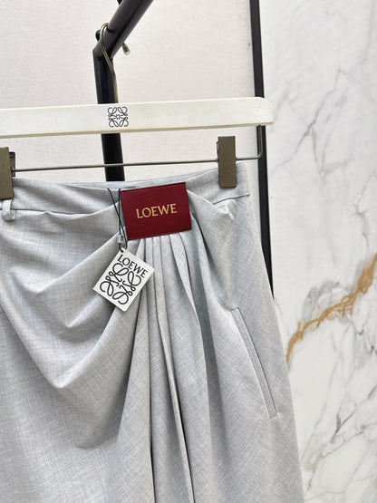 Loe NEW folds suits high-waist pants