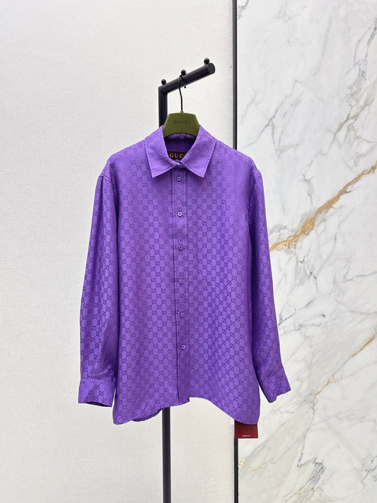 Guc NEW printed silk shirt