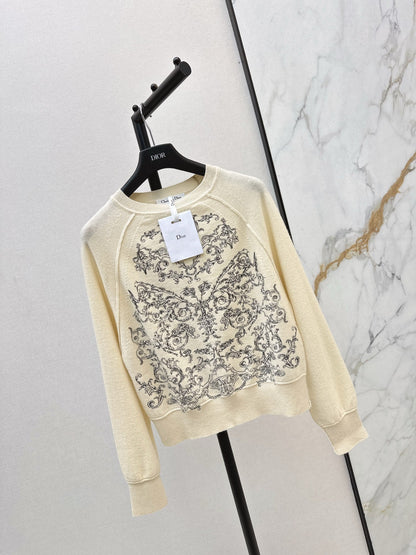 CD NEW Embroidered cashmere sweater