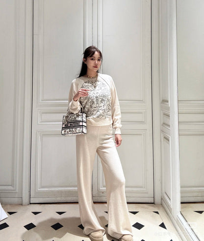 CD NEW Embroidered cashmere sweater