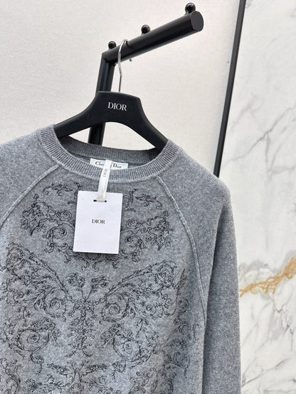 CD NEW Embroidered cashmere sweater