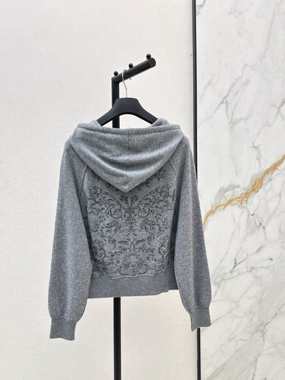 CD NEW Embroidered cashmere jacket