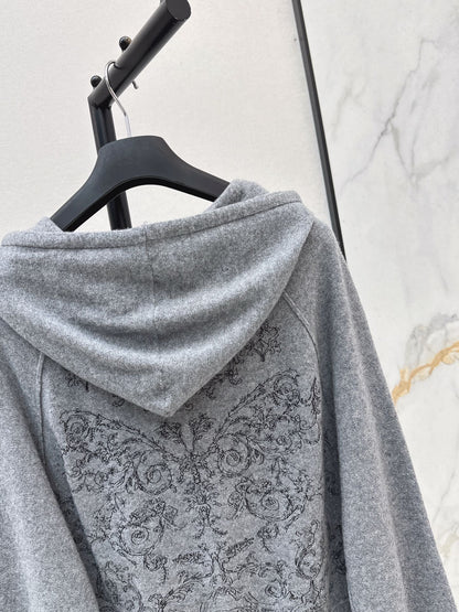 CD NEW Embroidered cashmere jacket