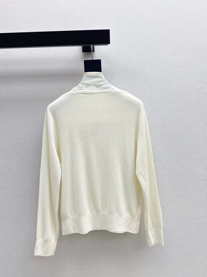 Es NEW Lace-paneled cardigan