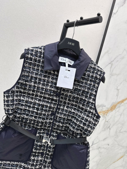 CD NEW Woven down Vest jacket