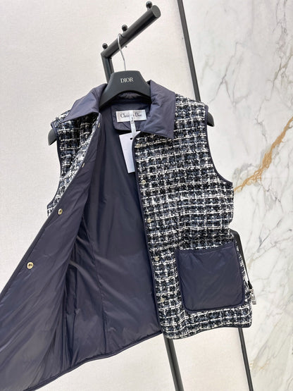 CD NEW Woven down Vest jacket