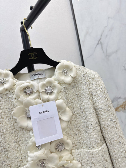 Chan NEW floral woven jacket