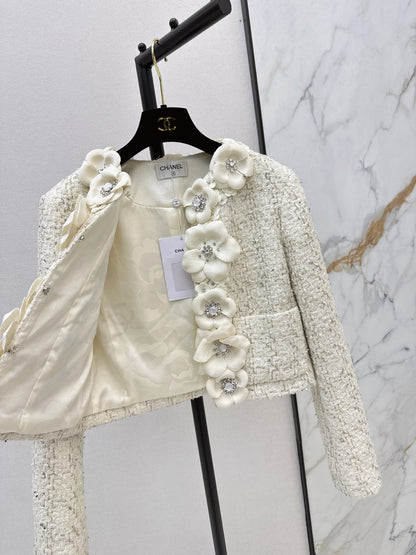 Chan NEW floral woven jacket