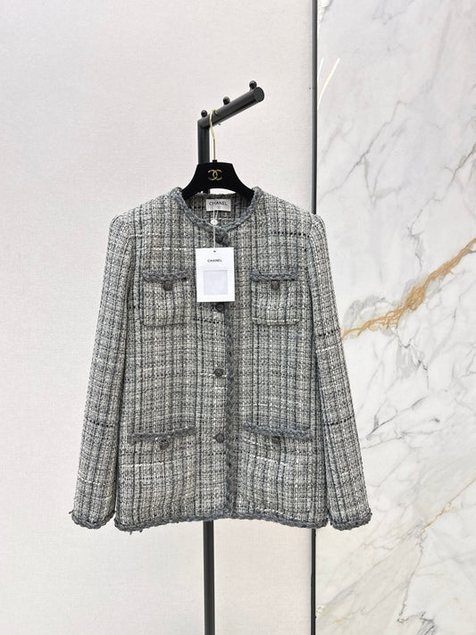 Chan NEW woven tweed jacket