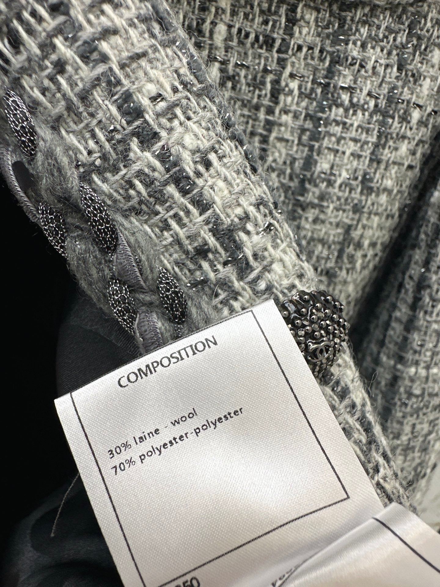 Chan NEW woven tweed jacket