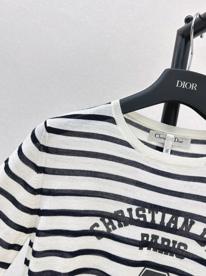 CD NEW stripe knit basic tee