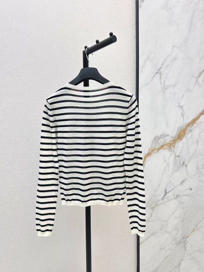 CD NEW stripe knit basic tee