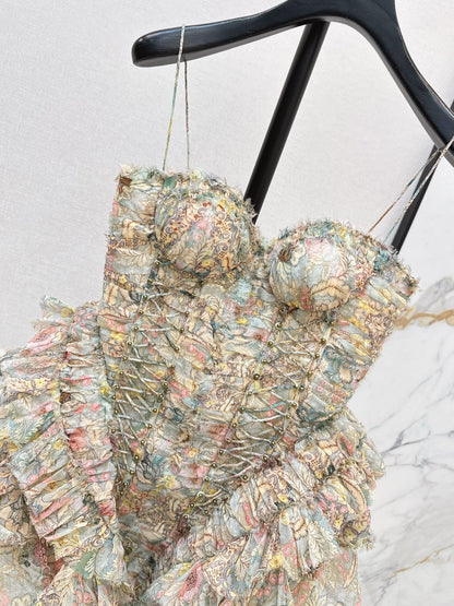 Zimm NEW print tube top dress