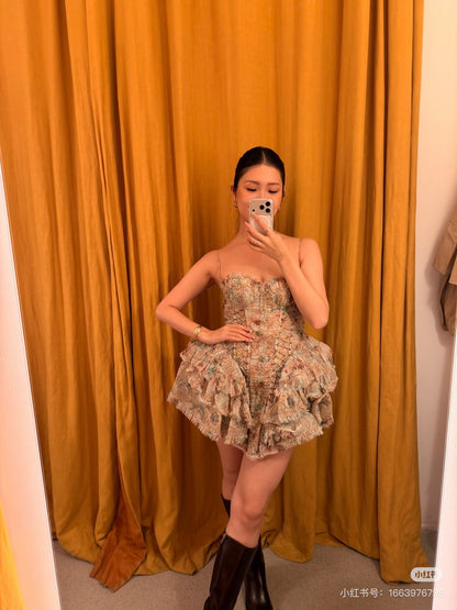 Zimm NEW print tube top dress