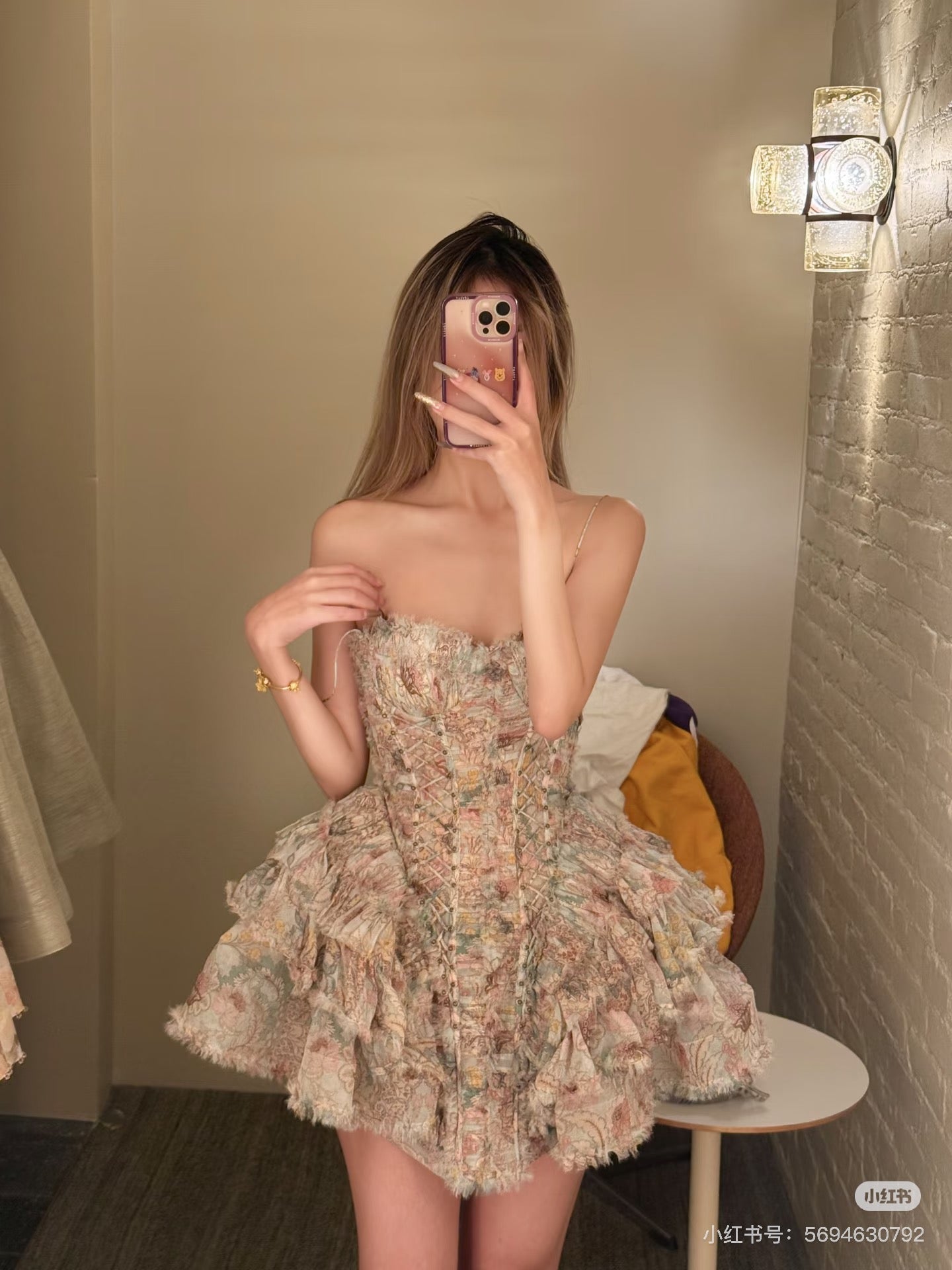 Zimm NEW print tube top dress