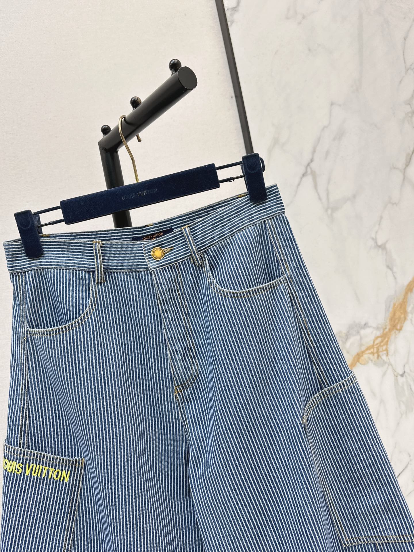 Louis NEW stripe wide-leg jeans