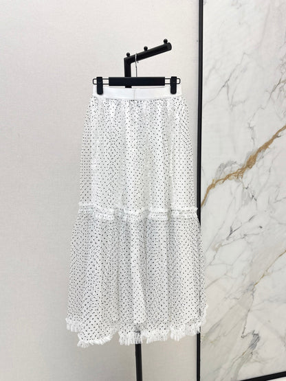 CD NEW polka dot mesh skirts