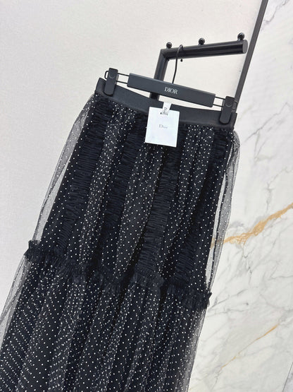 CD NEW polka dot mesh skirts