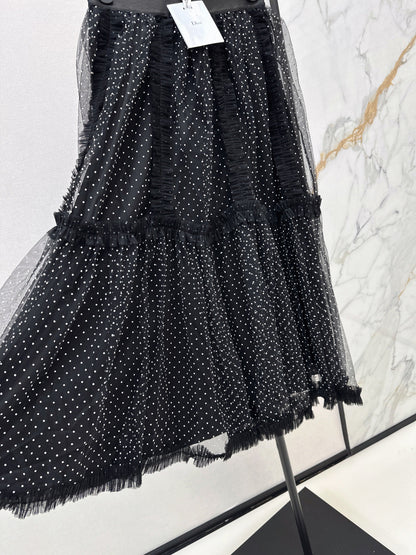 CD NEW polka dot mesh skirts