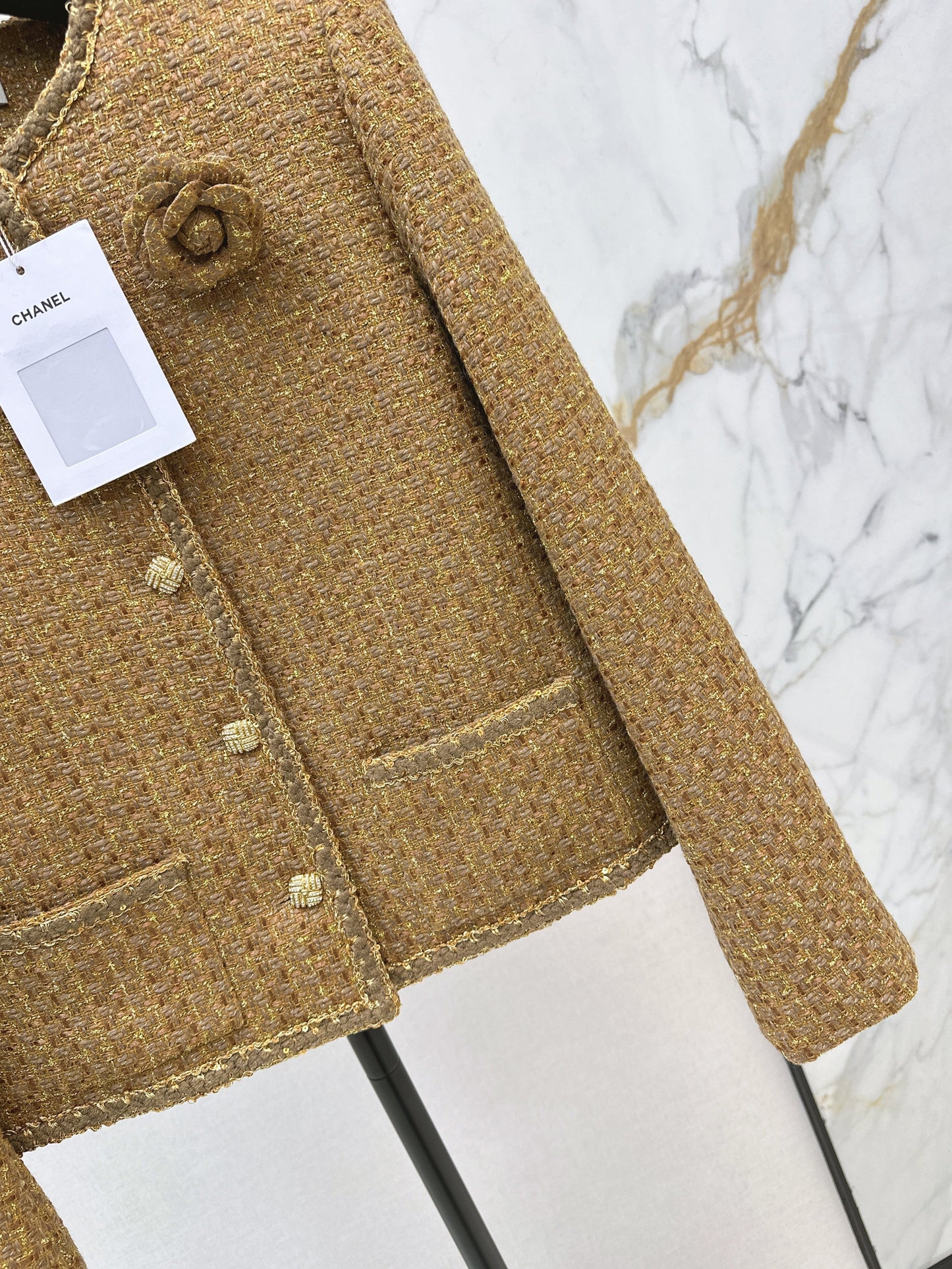 Chan NEW woven tweed jacket