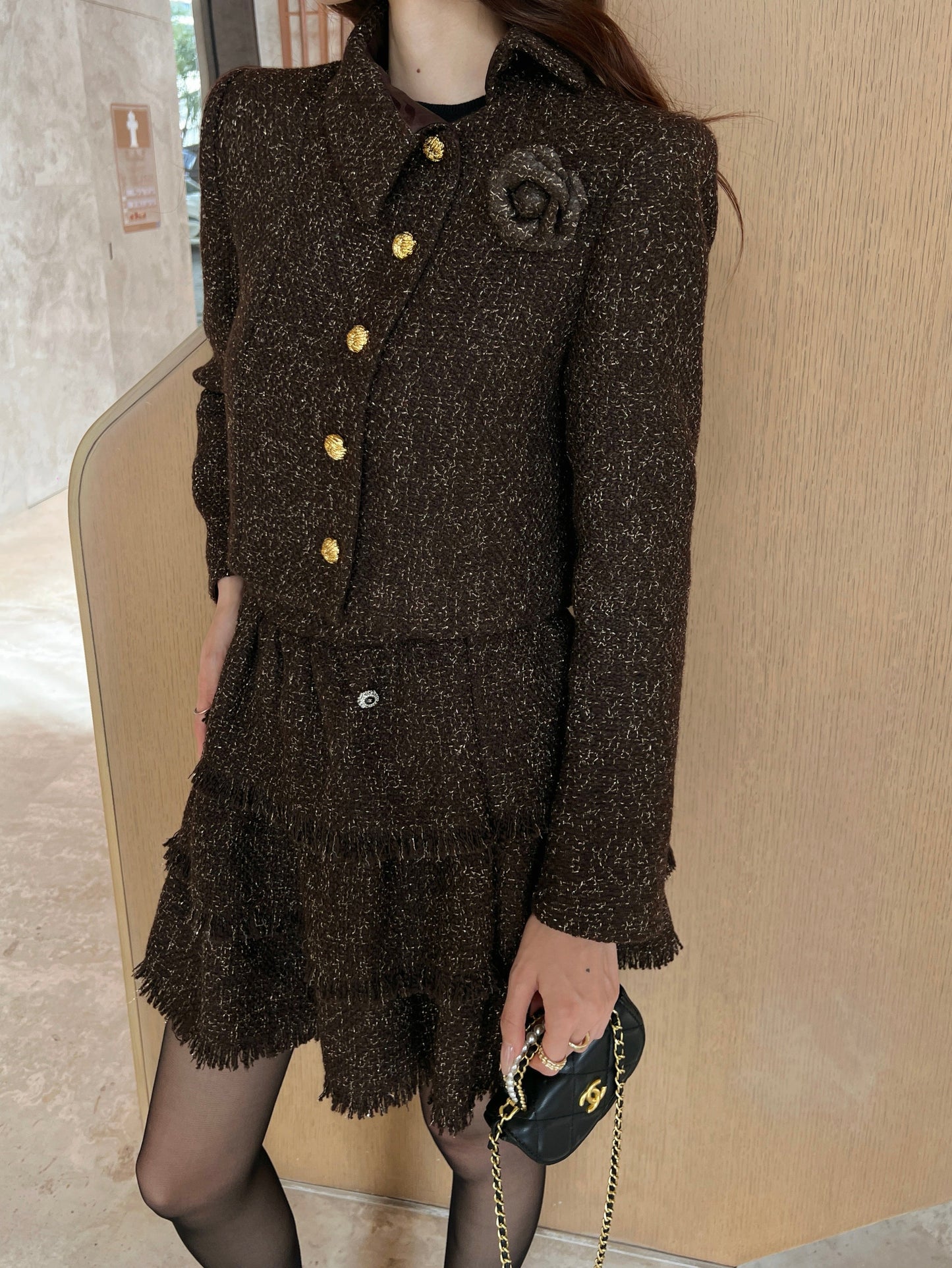 Chan NEW fringe woven skirts