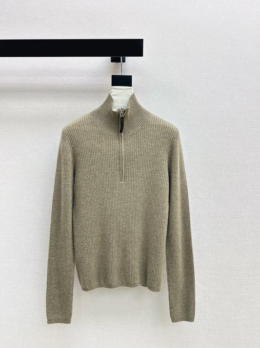Brun NEW zip-up sweater