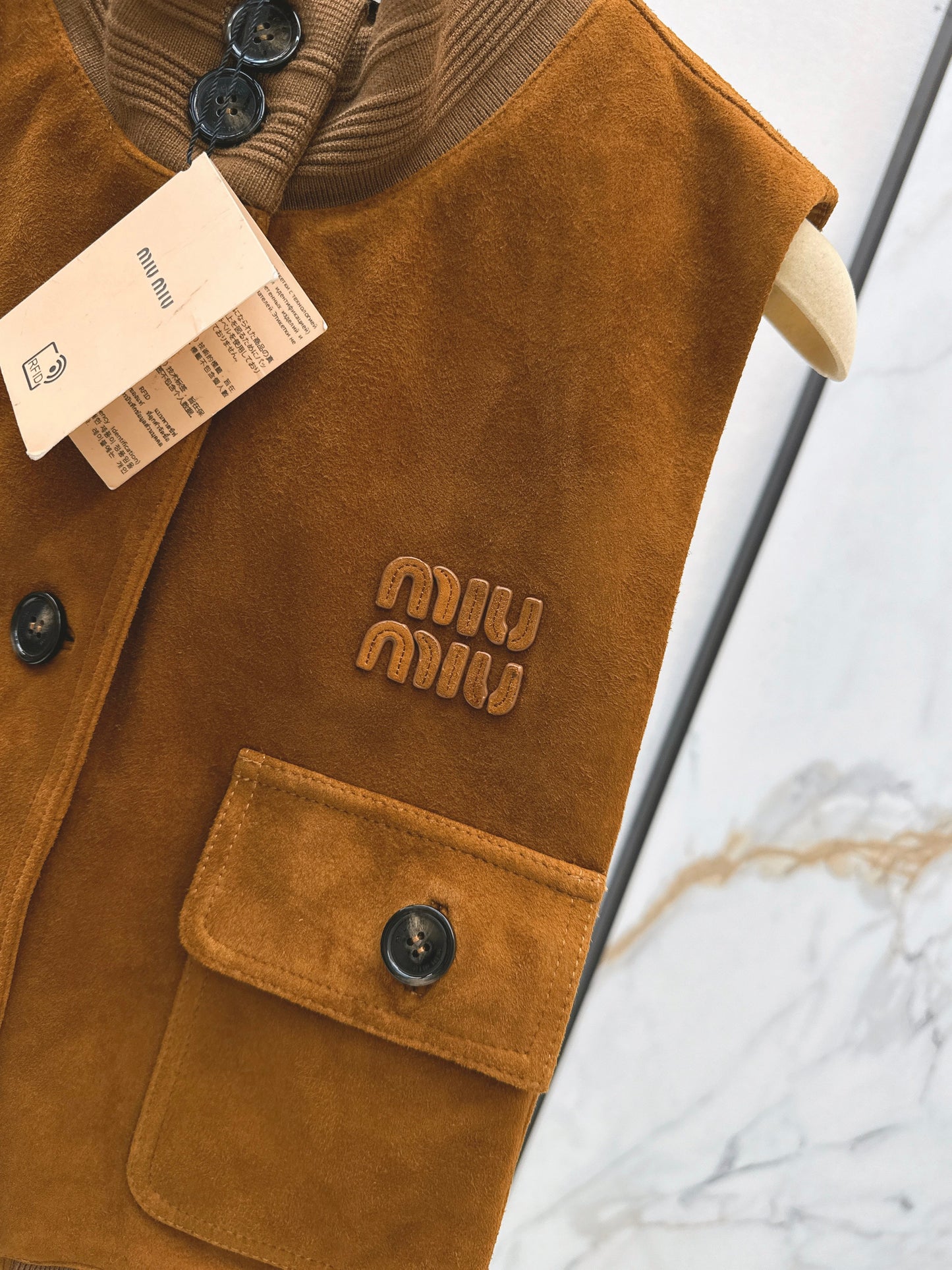 Miu NEW suede vest jacket