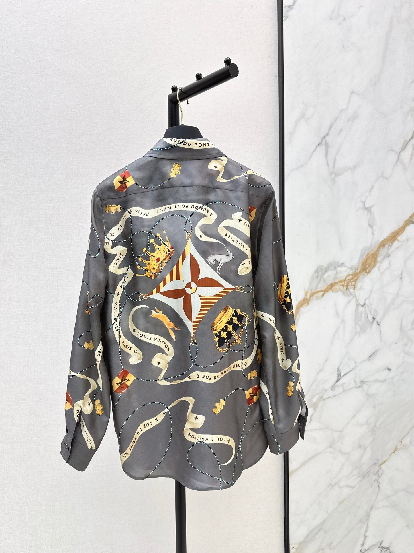 Louis NEW printed silk shirt