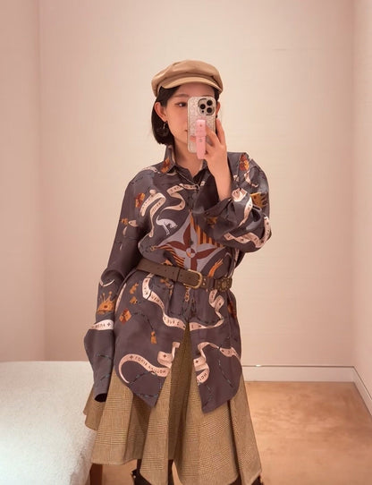 Louis NEW printed silk shirt