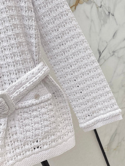 Chan NEW hollow knitwear