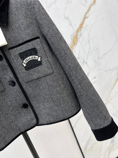 Herm NEW contract velvet jacket