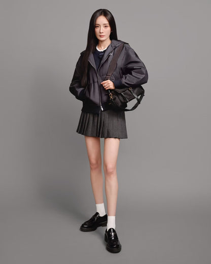 Pra NEW drawstring padded jacket