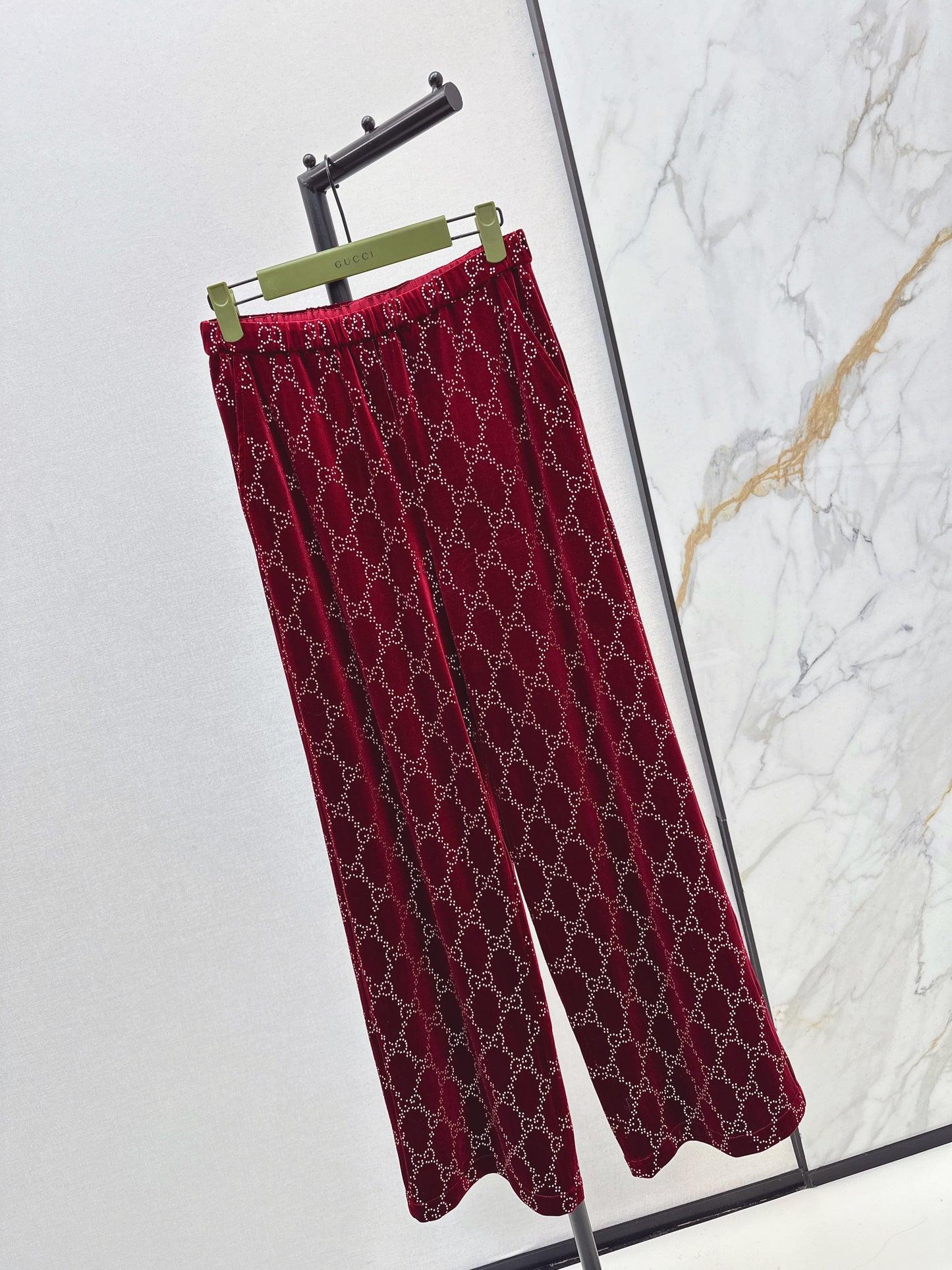 Guc NEW rhinestone suit pants