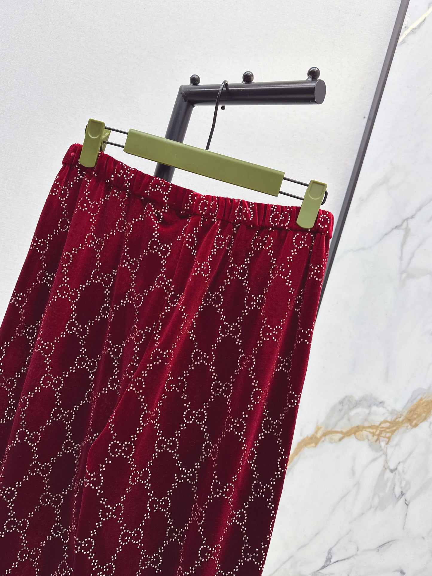 Guc NEW rhinestone suit pants