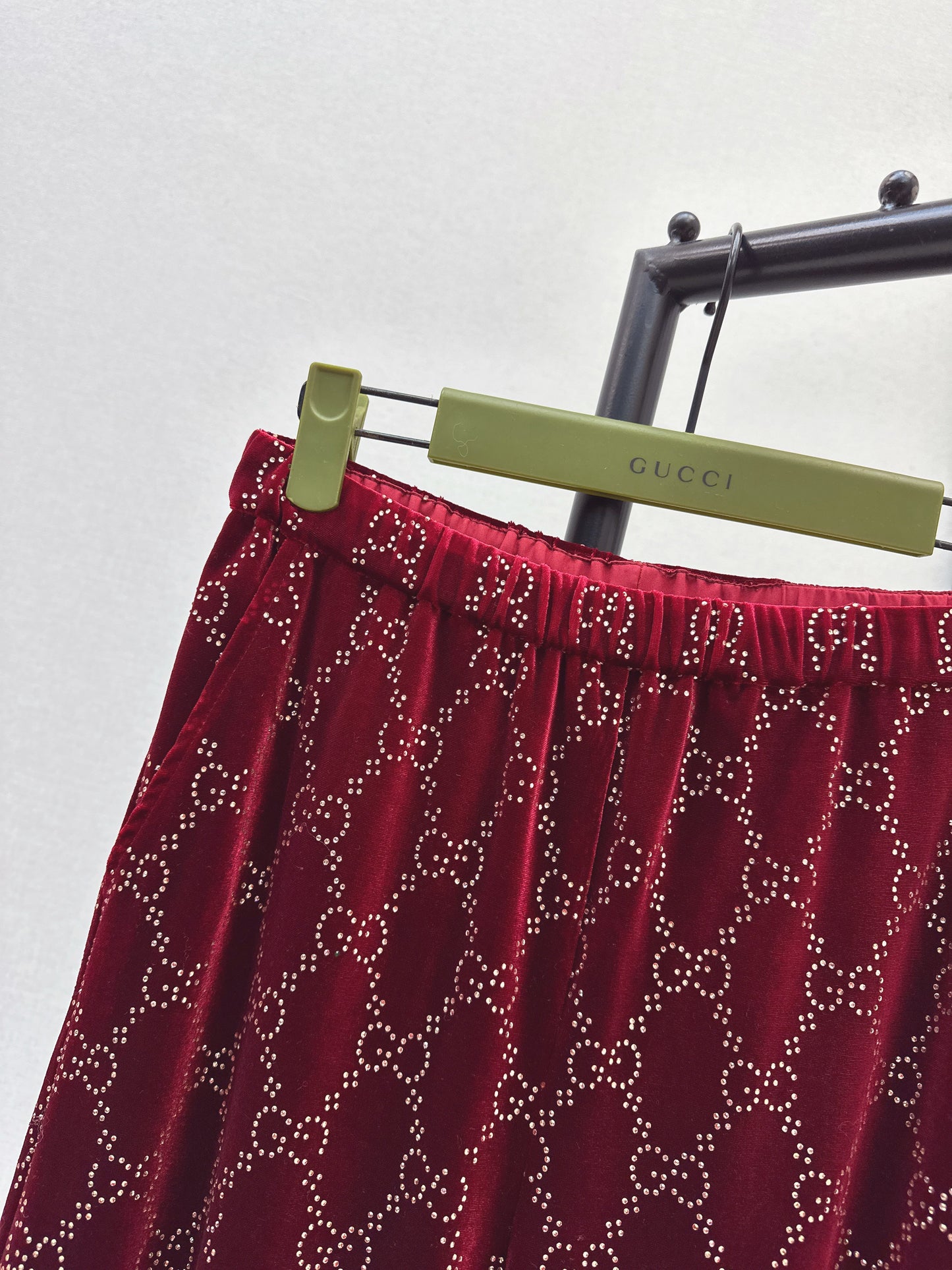 Guc NEW rhinestone suit pants