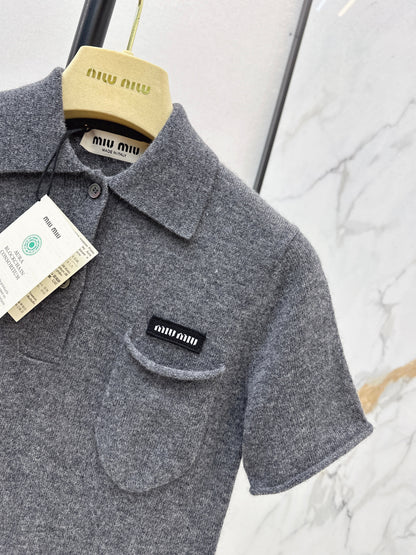 Miu NEW Polo knit shirt