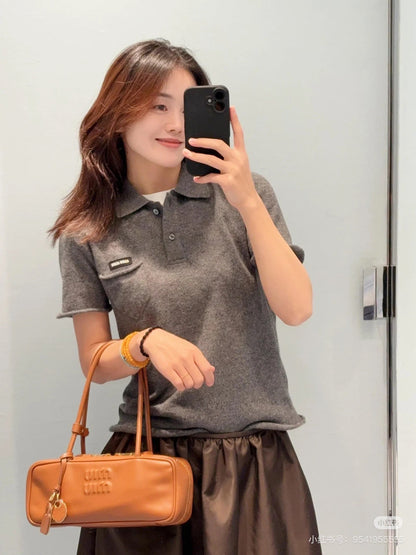 Miu NEW Polo knit shirt