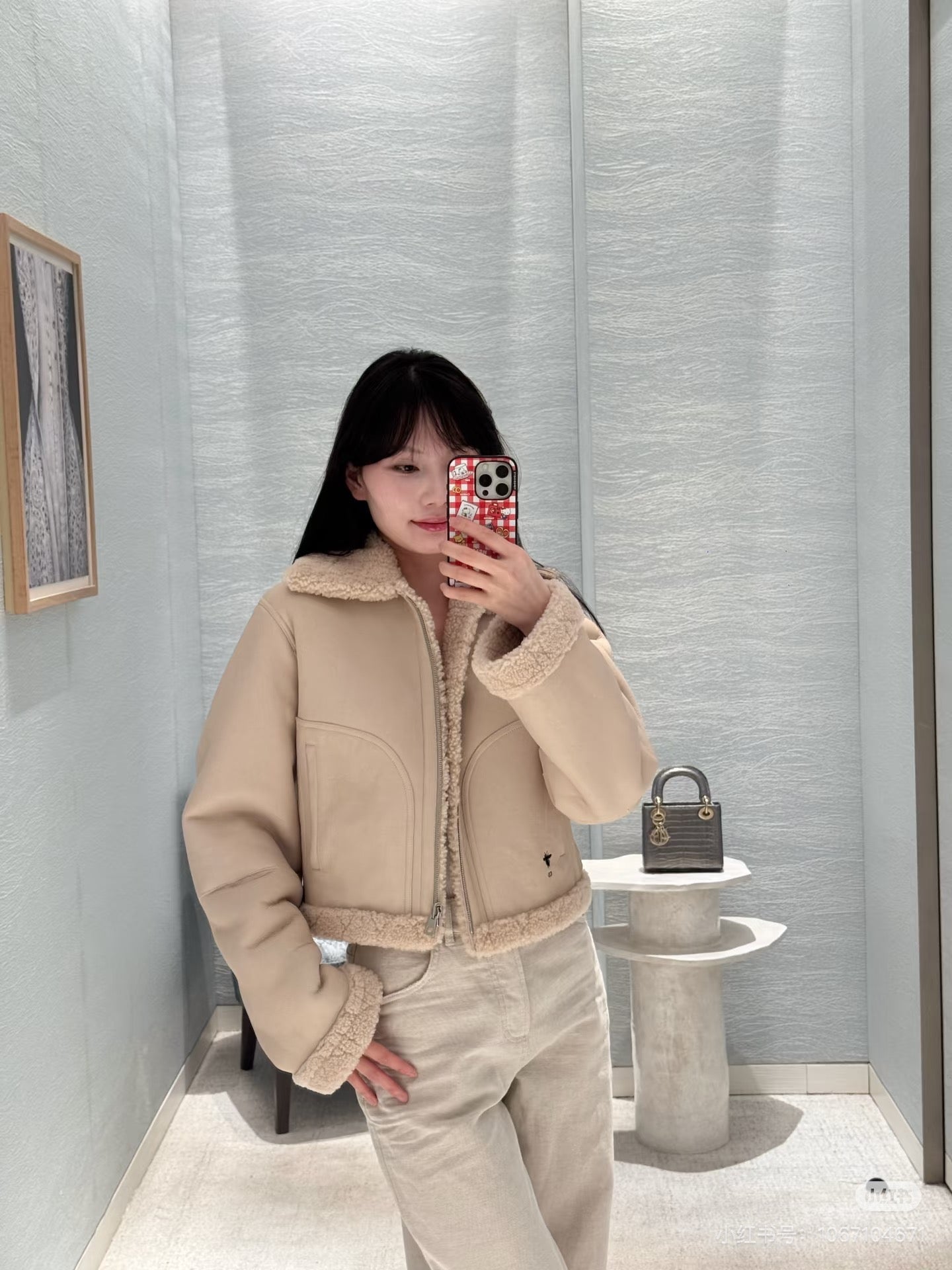 CD NEW reversible fur jacket