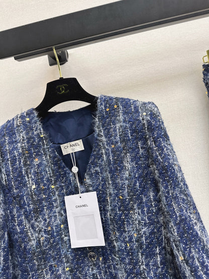 Chan NEW woolen woven jacket