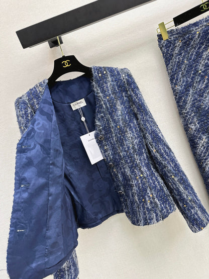 Chan NEW woolen woven jacket