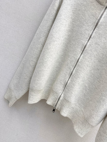 Monc NEW Zippered cardigan jacket