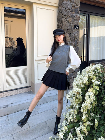 Chan NEW elegant shirts knit vest