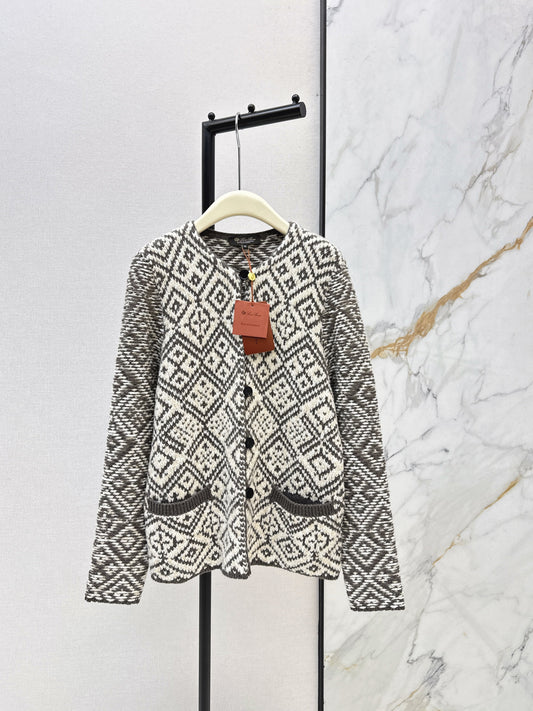 Loro NEW Fair Isle cashmere cardigan