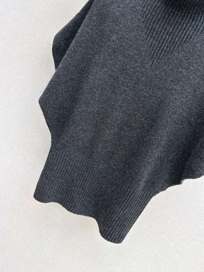 Brun NEW sleeveless sweater with belted