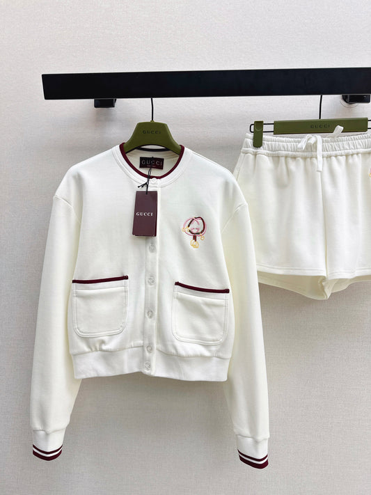 Guc NEW Cardigan shorts set