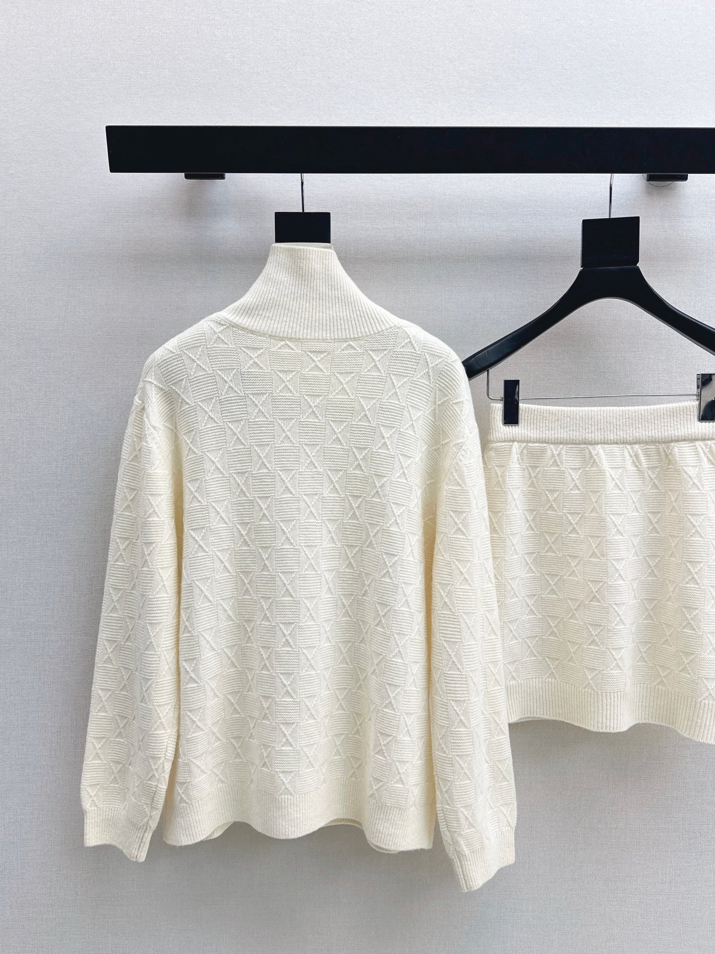 Miu NEW Jacquard knit suit