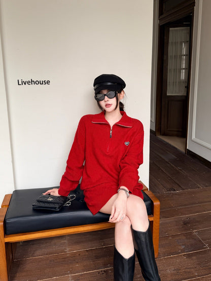 Miu NEW Jacquard knit suit