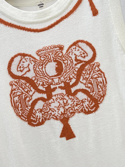 Herm NEW jacquard sleeveless dress