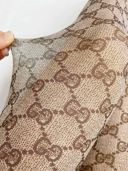 Guc NEW Double G logo mesh stockings