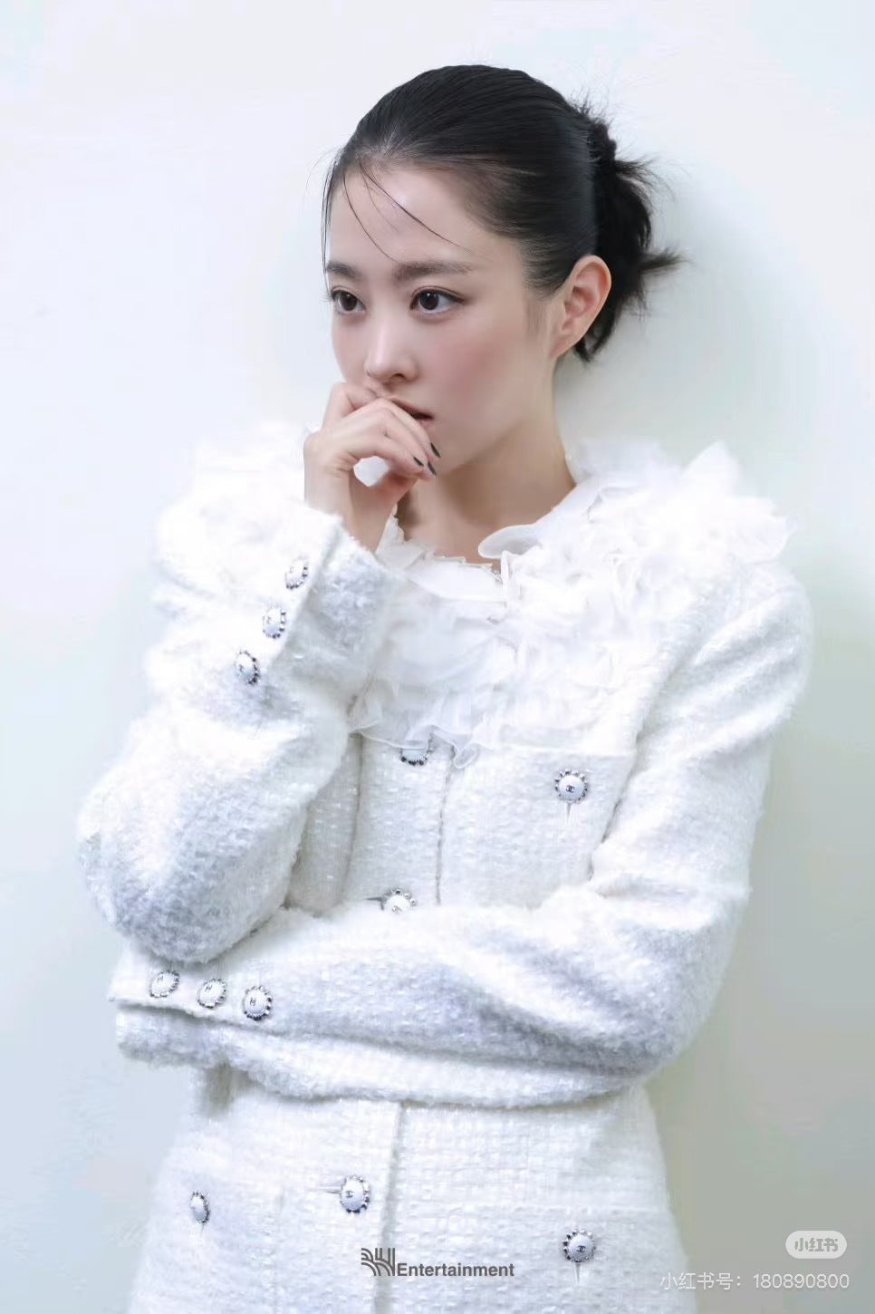 Chan NEW layered ruffle collar jacket